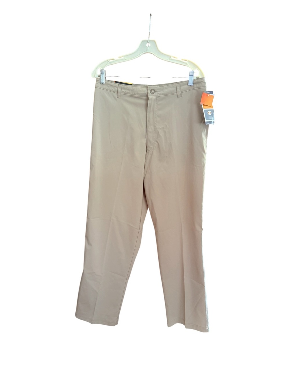 New Champion Men's Flat-Front Chino Pants in Khaki